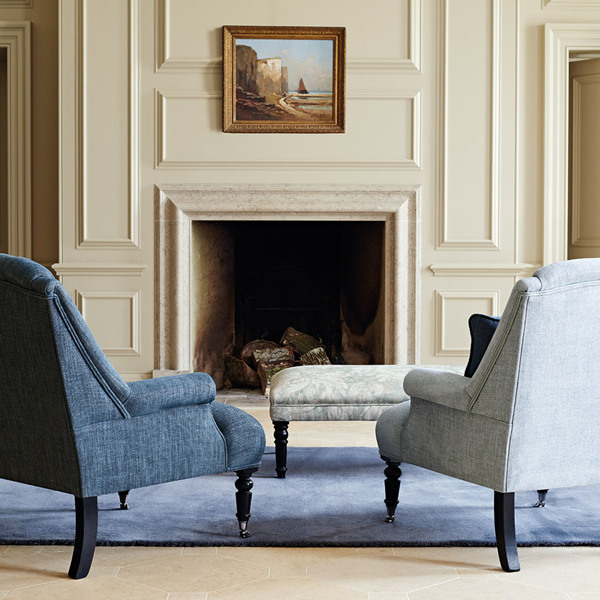 Audley Charcoal Fabric by Zoffany
